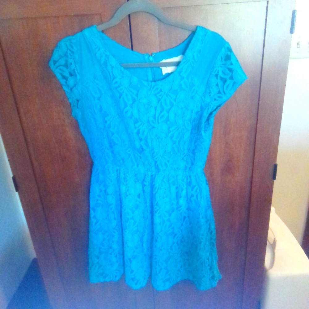 Lacy Turquoise Dress